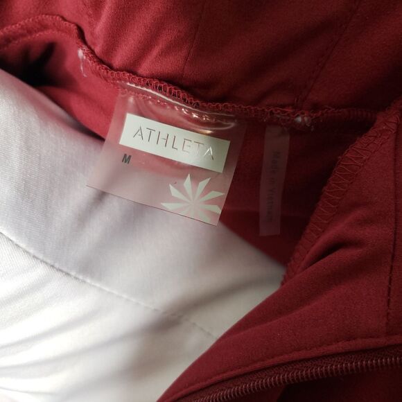 Athleta reflective track jacket maroon grey medium - Picture 7 of 7